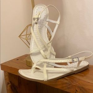 Gianni Bini white gladiator sandals